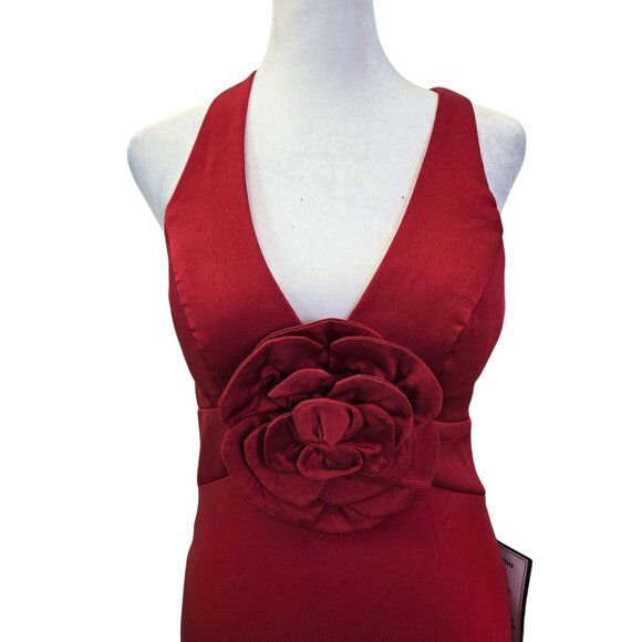 NWT B. Darlin Satin 3D Rose Applique Formal Gown Size Juniors 3/4 - Picture 7 of 9